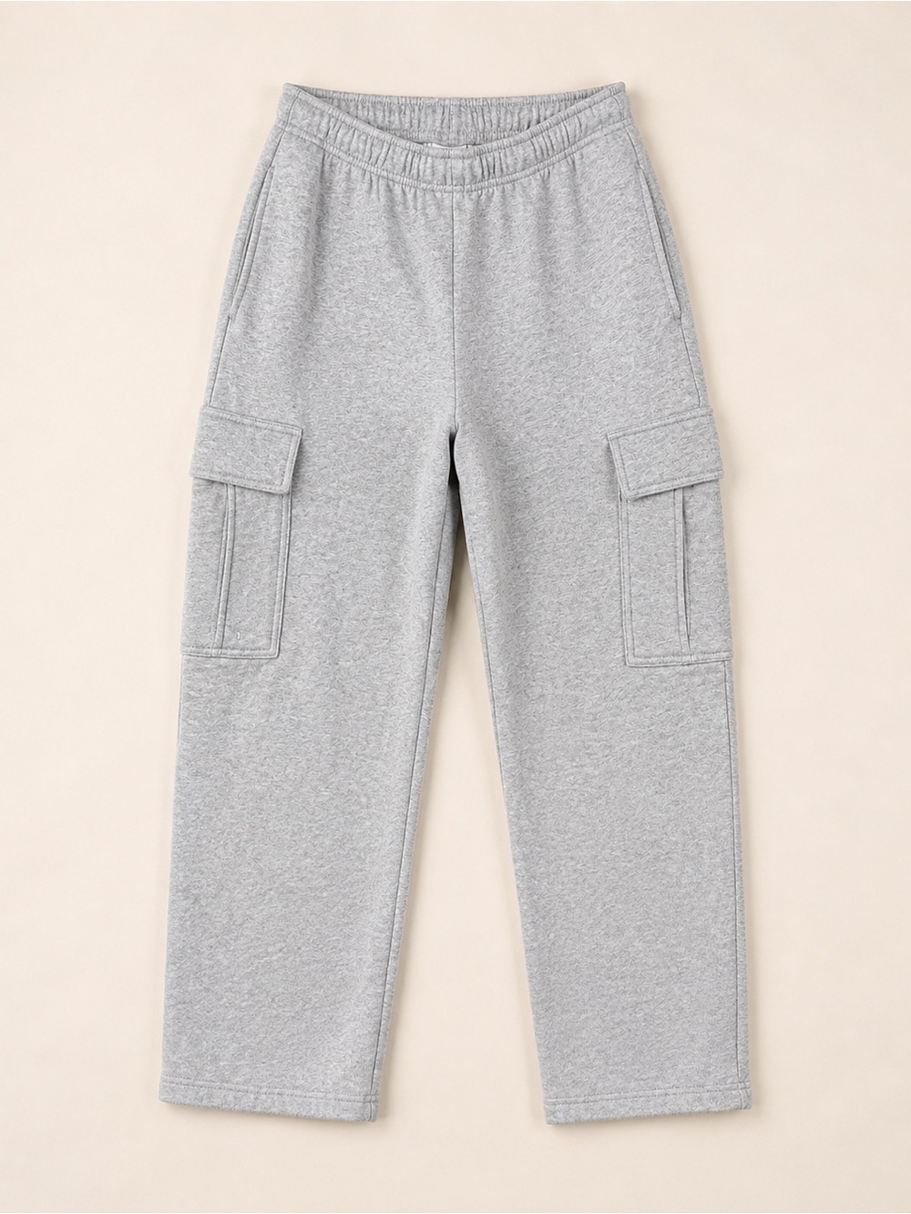 TNA Aritzia Sweatfleece Cargo Pants Light Heather Grey Mega Fit Women’s Medium